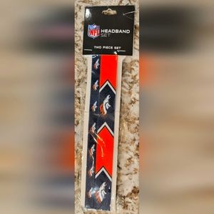 Denver Broncos - NFL- Little Earth Headband- Two Piece Set.